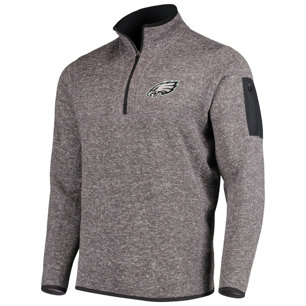 Philadelphia Eagles  Antigua Fortune Quarter-Zip Pullover Jacket