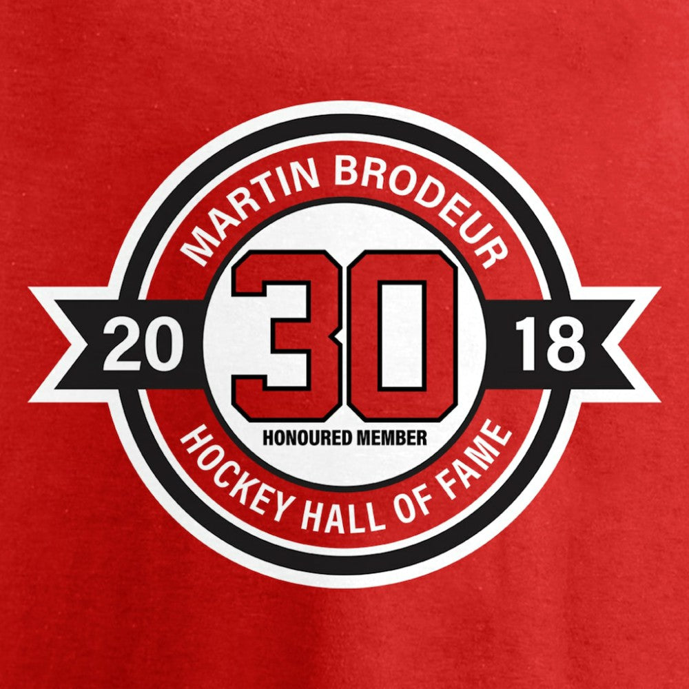 Martin Brodeur New Jersey Devils Fanatics Youth Hall of Fame T-Shirt On Sale