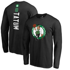 Jayson Tatum Boston Celtics Team Backer Name & Number Long Sleeve T-Shirt Online