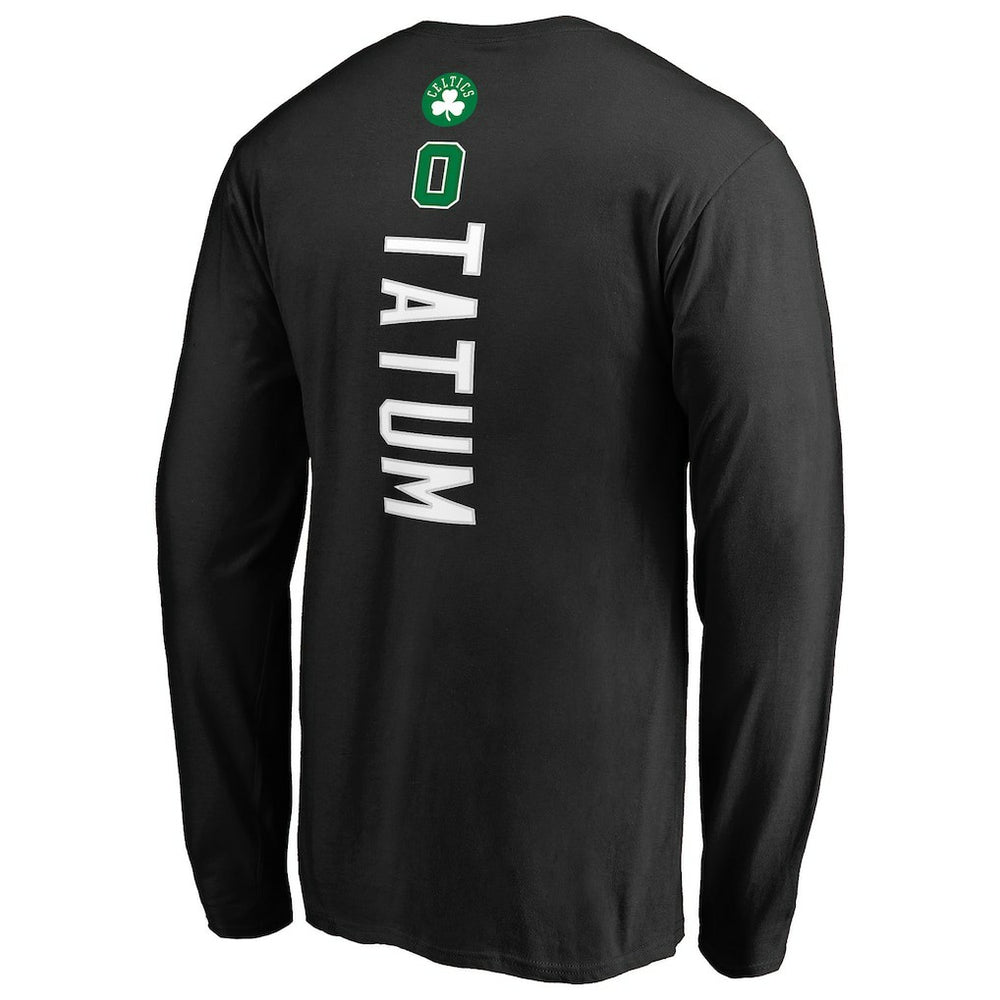 Jayson Tatum Boston Celtics Team Backer Name & Number Long Sleeve T-Shirt Online