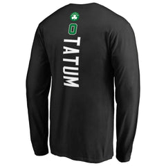 Jayson Tatum Boston Celtics Team Backer Name & Number Long Sleeve T-Shirt Online