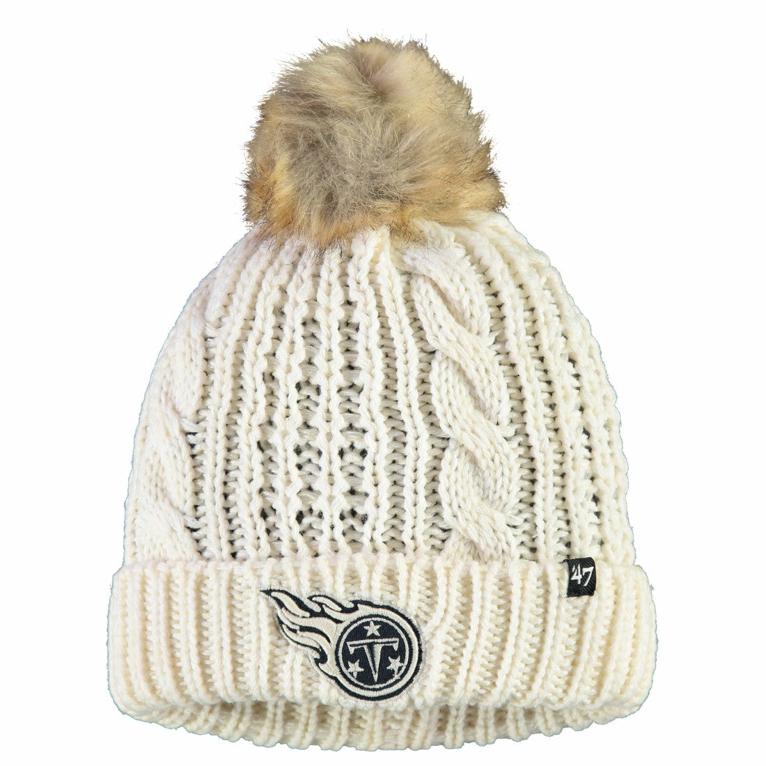 Tennessee Titans 47 brand '47 Women's Meeko Cuffed Knit Hat With Pom
