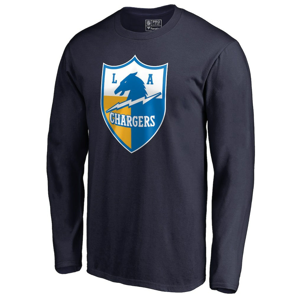 Los Angeles Chargers  Vintage Shield Logo Long Sleeve T-Shirt