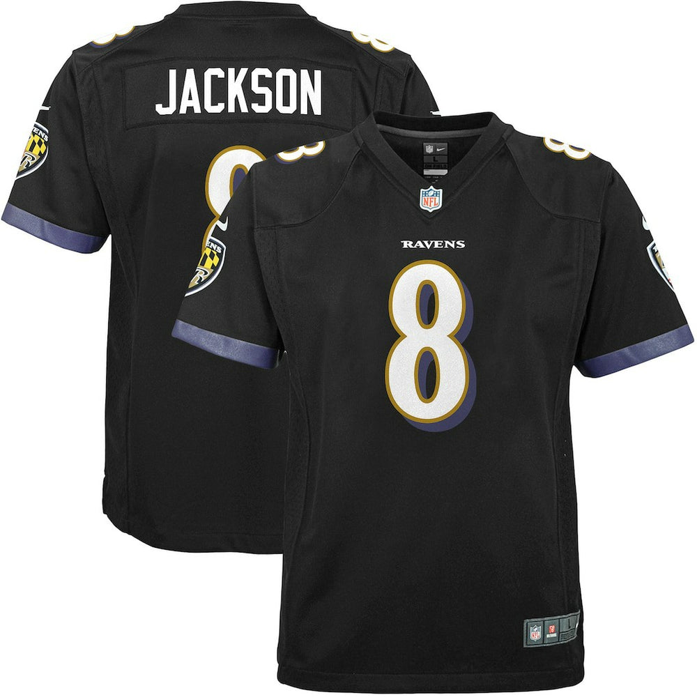 Baltimore Ravens Nike Lamar Jackson  Youth Game Jersey