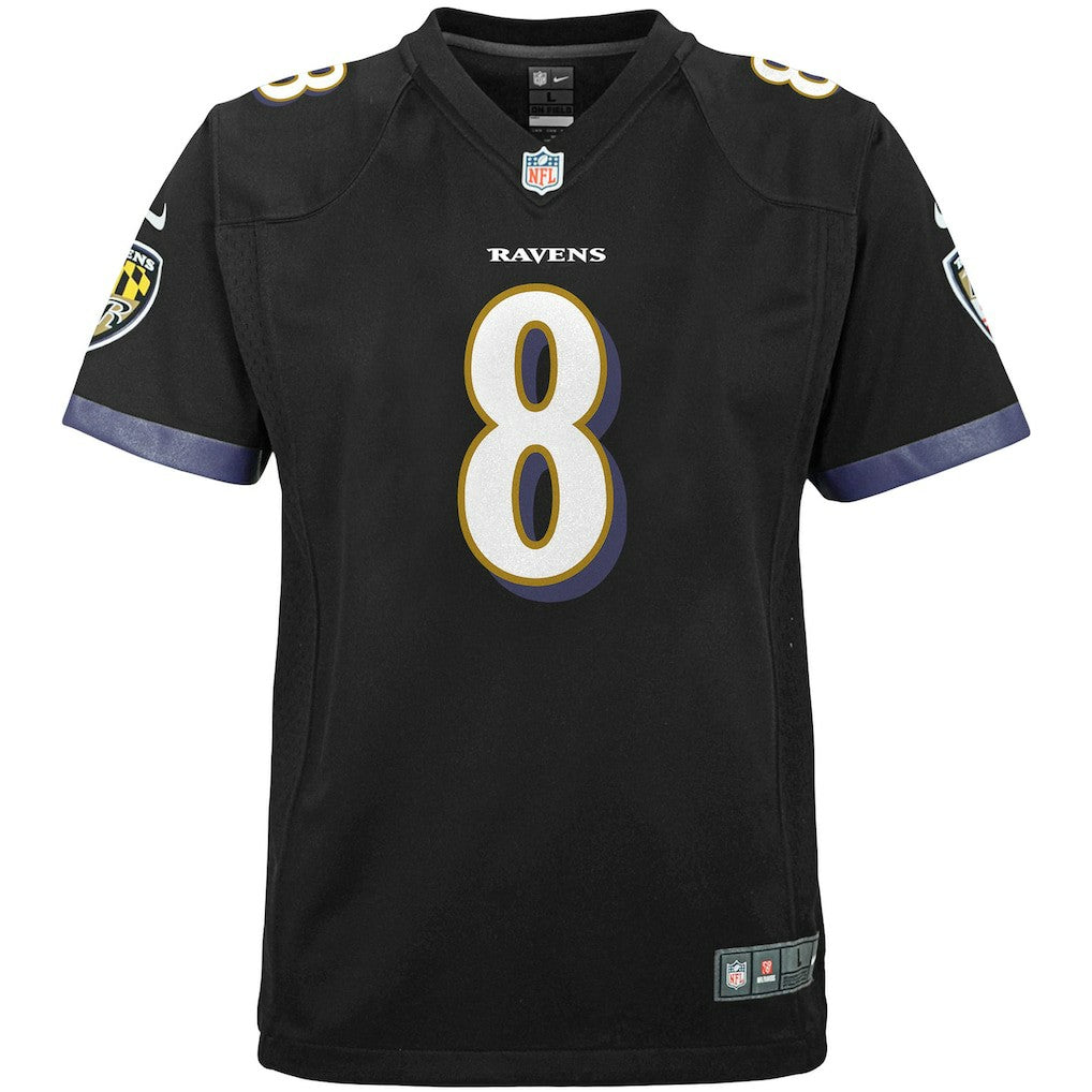 Baltimore Ravens Nike Lamar Jackson  Youth Game Jersey