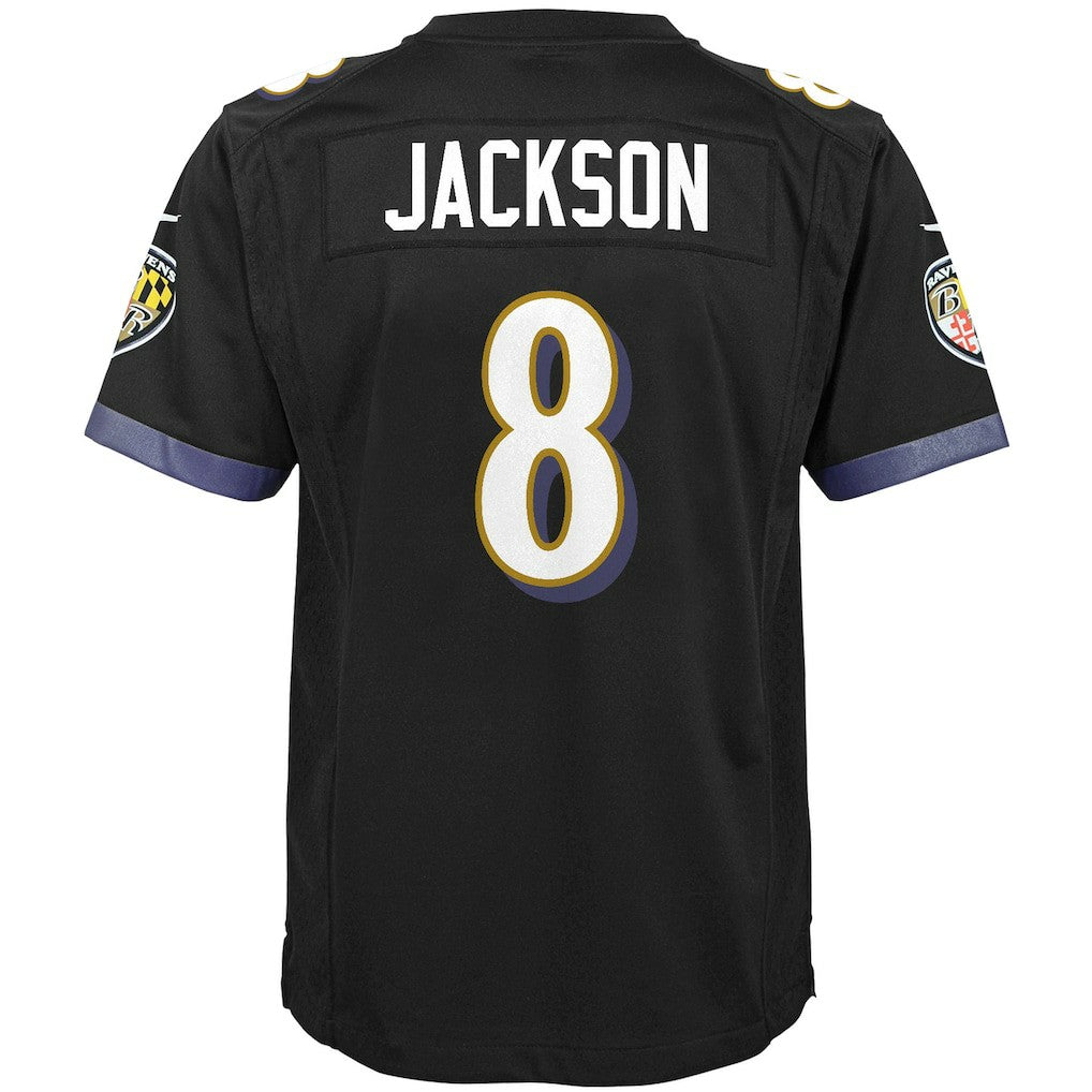 Baltimore Ravens Nike Lamar Jackson  Youth Game Jersey