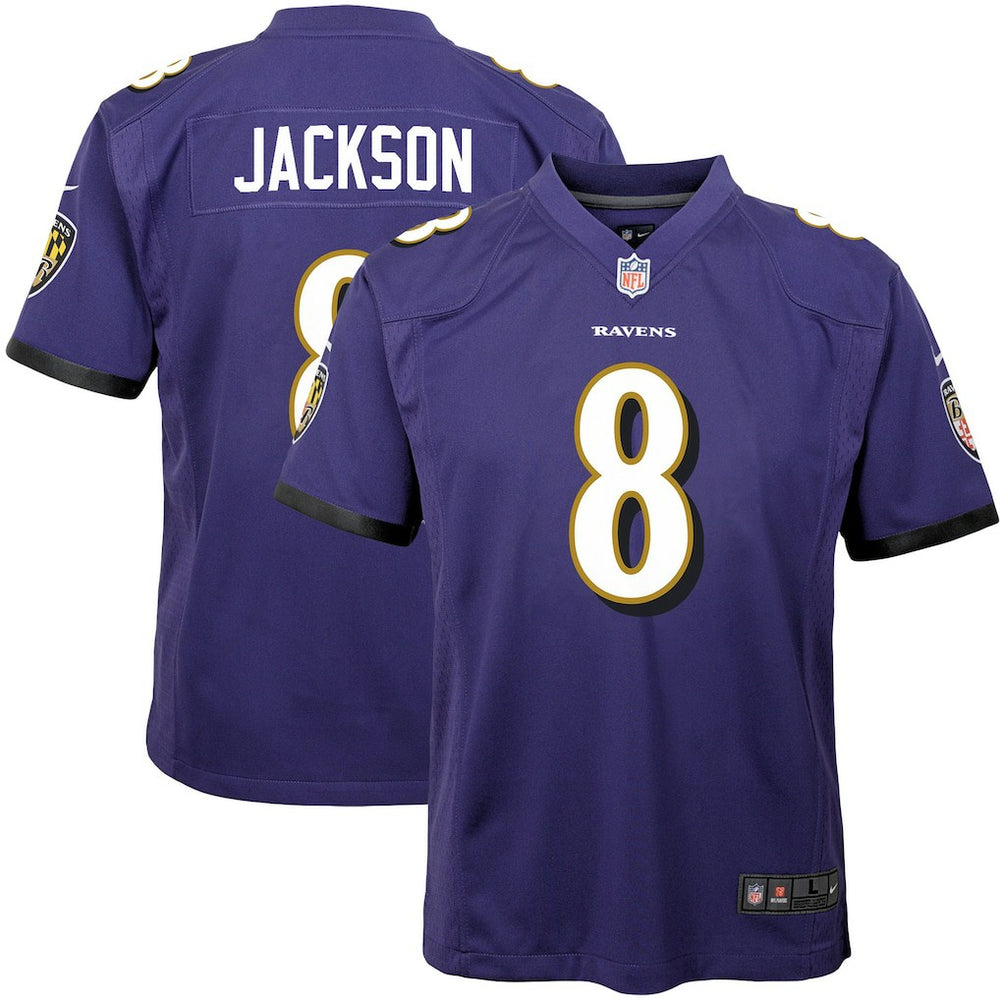 Baltimore Ravens Nike Lamar Jackson  Youth Game Jersey