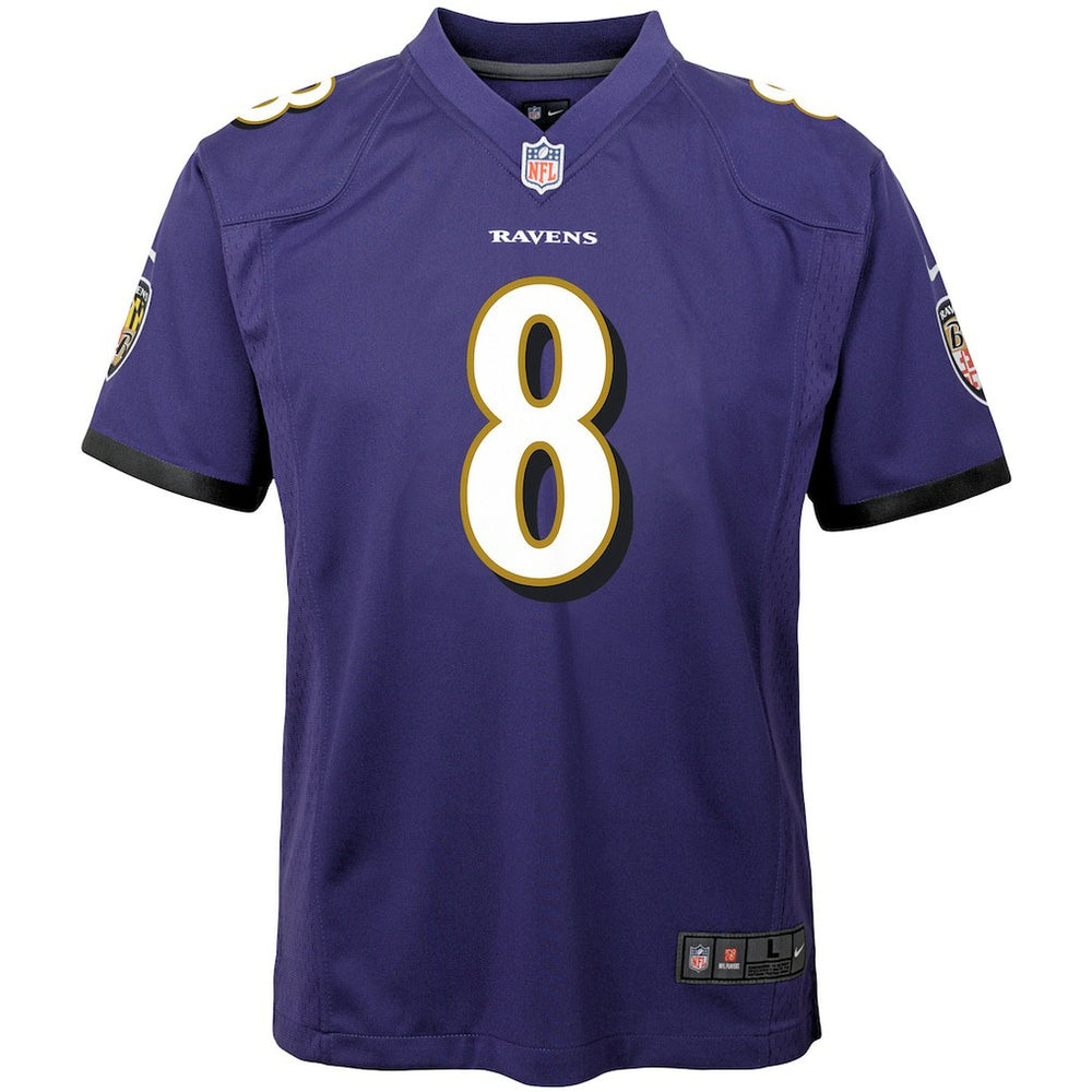 Baltimore Ravens Nike Lamar Jackson  Youth Game Jersey