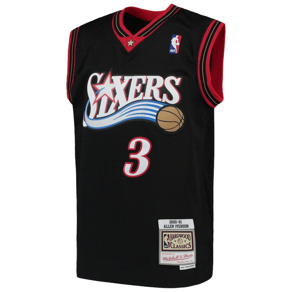 Allen Iverson Philadelphia 76ers Youth Hardwood Classics Swingman Throwback Jersey New