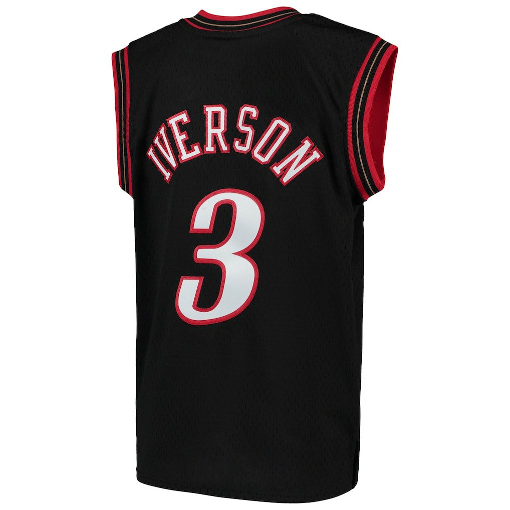 Allen Iverson Philadelphia 76ers Youth Hardwood Classics Swingman Throwback Jersey New