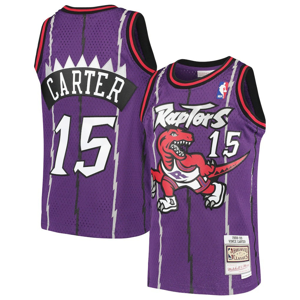 Vince Carter Toronto Raptors Youth 1998/99 Hardwood Classics Swingman Throwback Jersey New