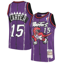 Vince Carter Toronto Raptors Youth 1998/99 Hardwood Classics Swingman Throwback Jersey New