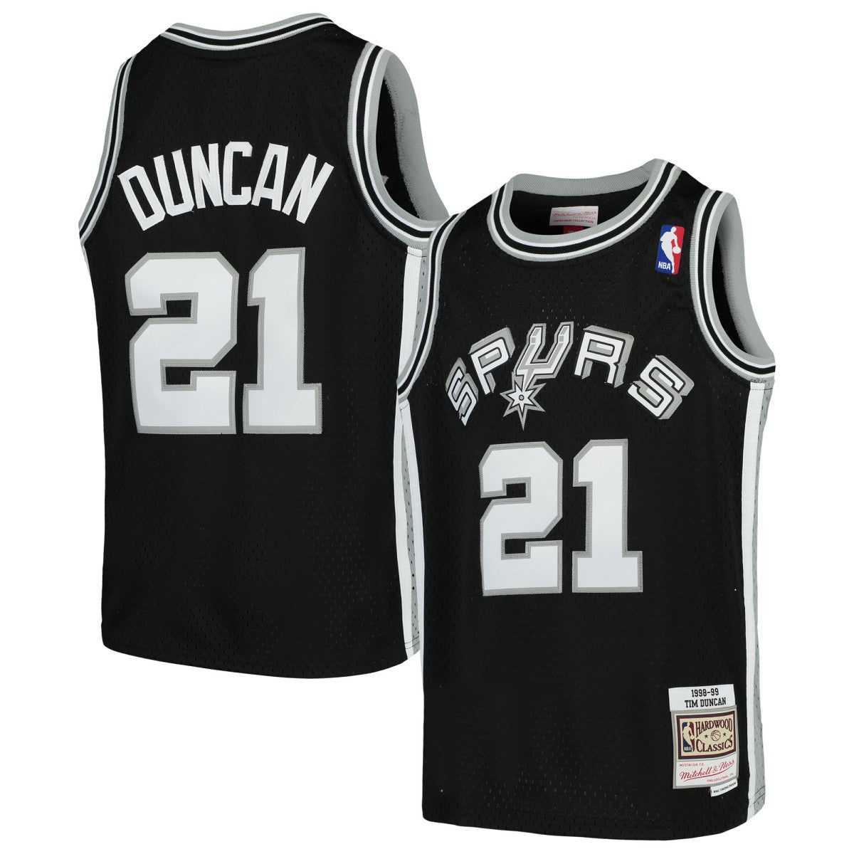 Tim Duncan San Antonio Spurs Youth Swingman Throwback Jersey Outlet