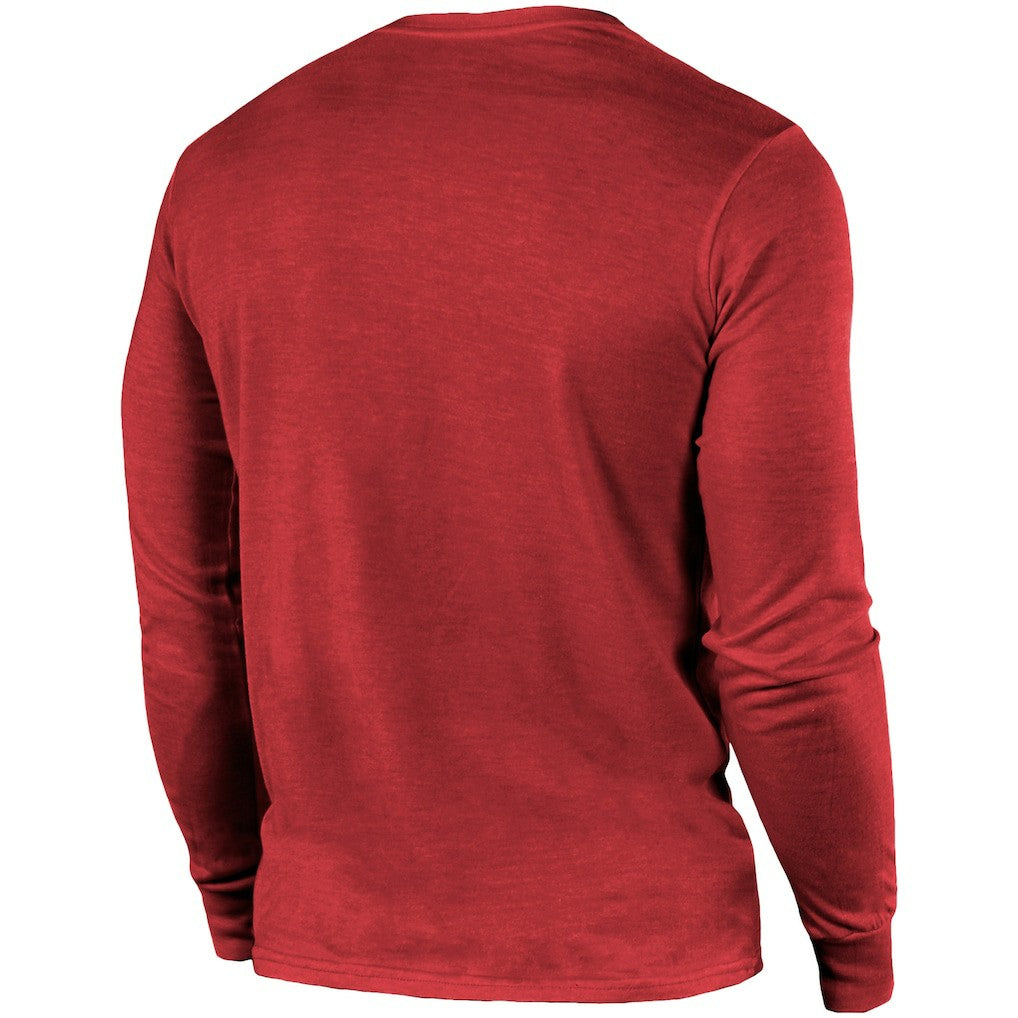 Arizona Cardinals  Majestic Threads Lockup Tri-Blend Long Sleeve T-Shirt