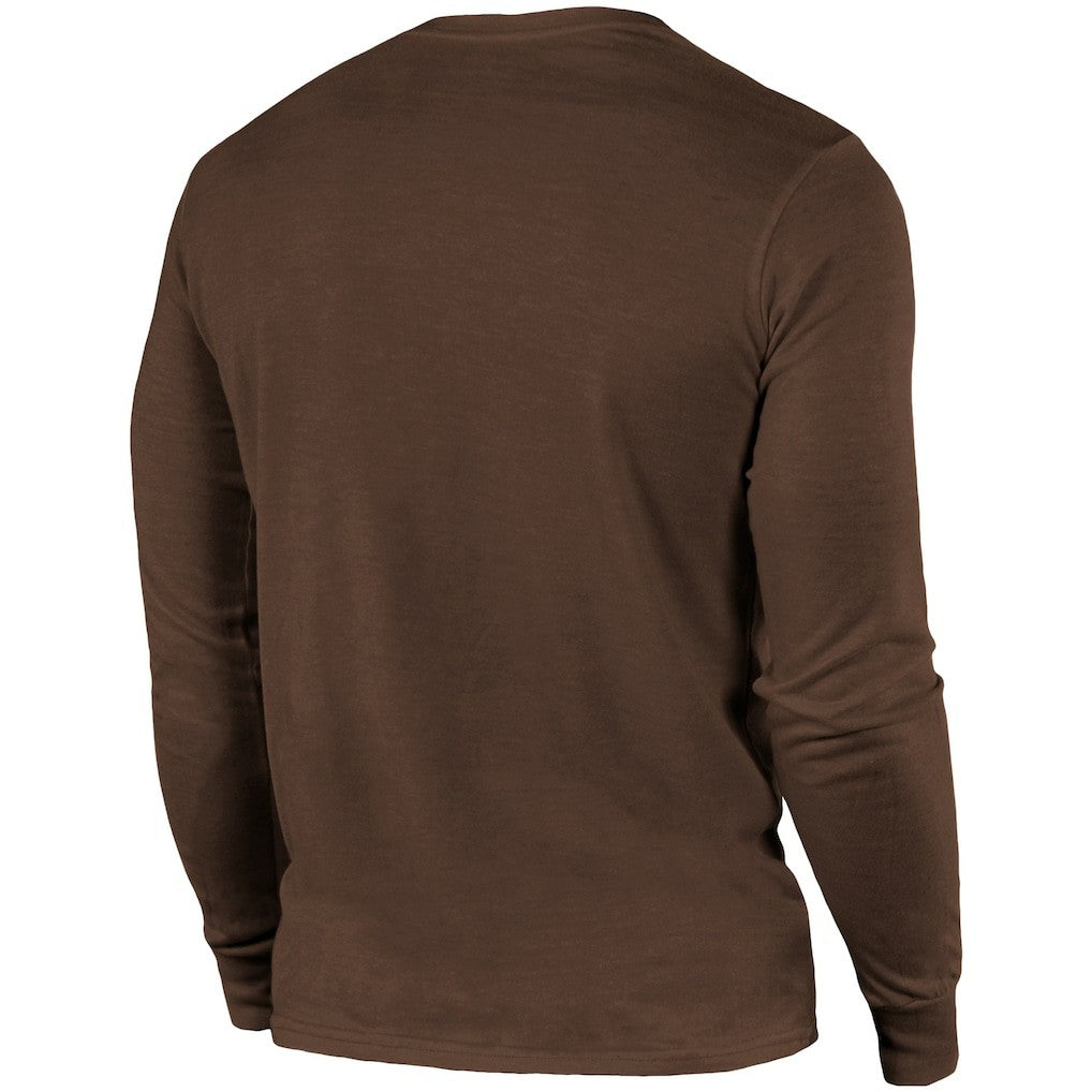 Cleveland Browns  Majestic Threads Lockup Tri-Blend Long Sleeve T-Shirt