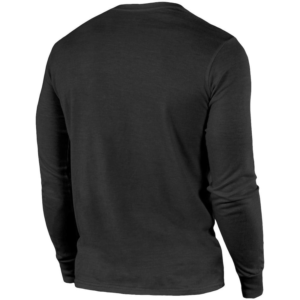 Las Vegas Raiders  Majestic Threads Lockup Tri-Blend Long Sleeve T-Shirt