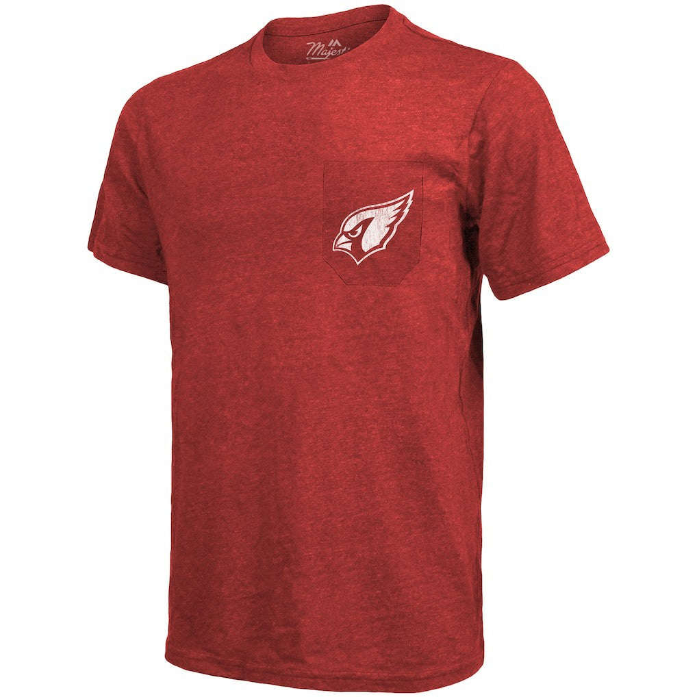 Arizona Cardinals  Majestic Threads Tri-Blend Pocket T-Shirt