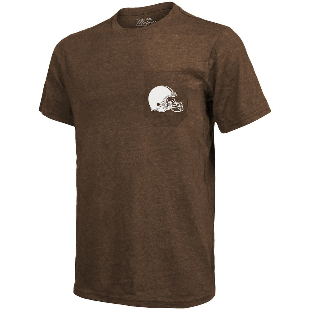 Cleveland Browns  Majestic Threads Tri-Blend Pocket T-Shirt