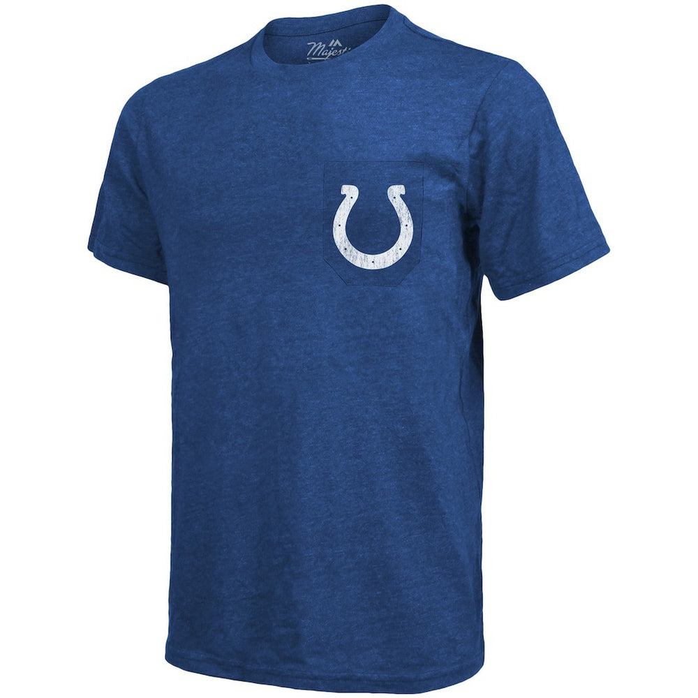 Indianapolis Colts  Majestic Threads Tri-Blend Pocket T-Shirt