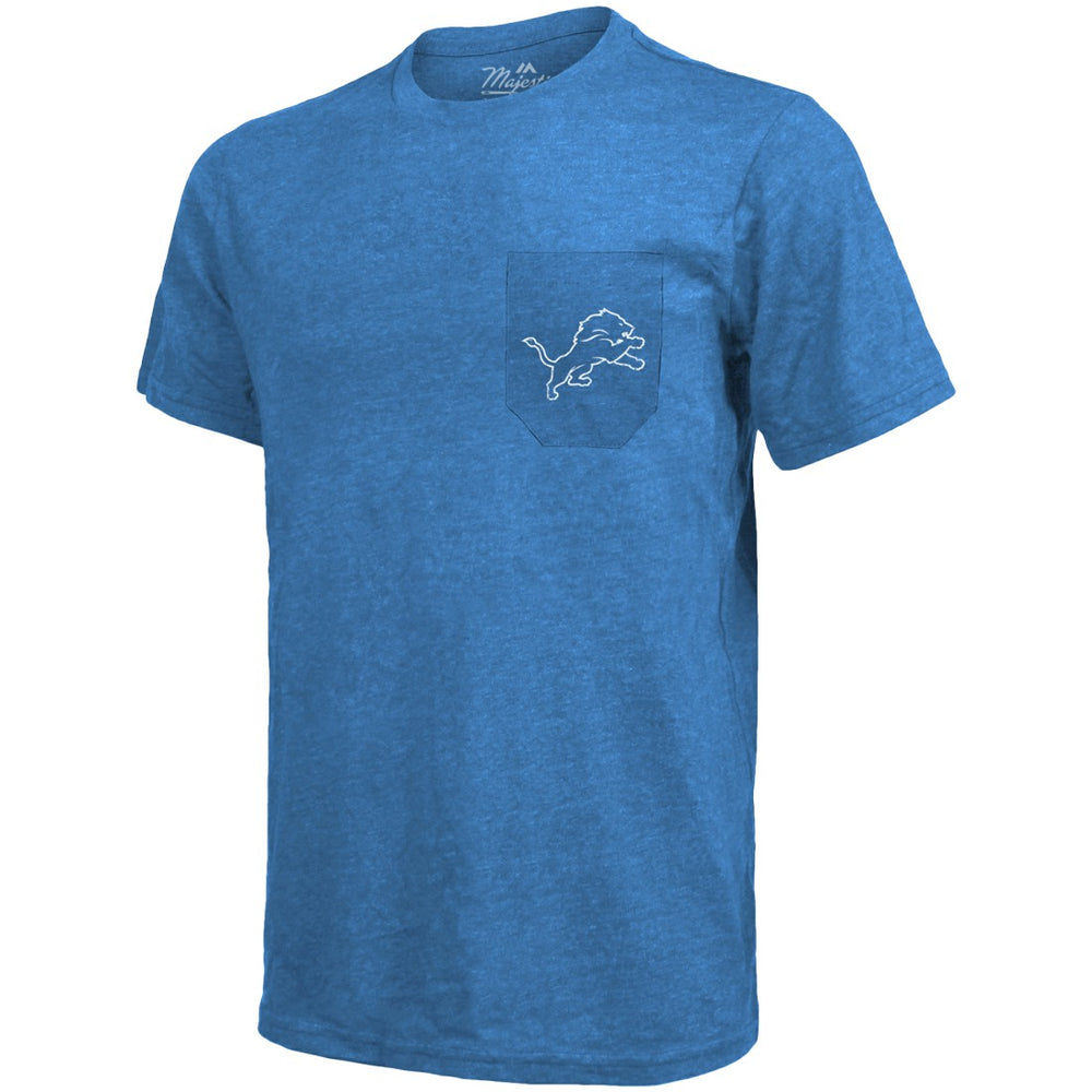 Detroit Lions  Majestic Threads Tri-Blend Pocket T-Shirt