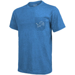 Detroit Lions  Majestic Threads Tri-Blend Pocket T-Shirt