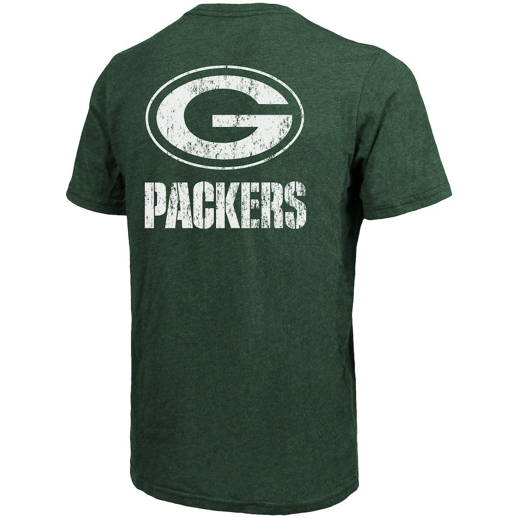 Green Bay Packers  Majestic Threads Tri-Blend Pocket T-Shirt