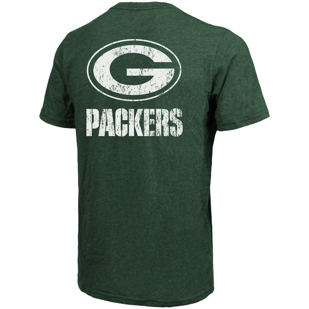 Green Bay Packers  Majestic Threads Tri-Blend Pocket T-Shirt
