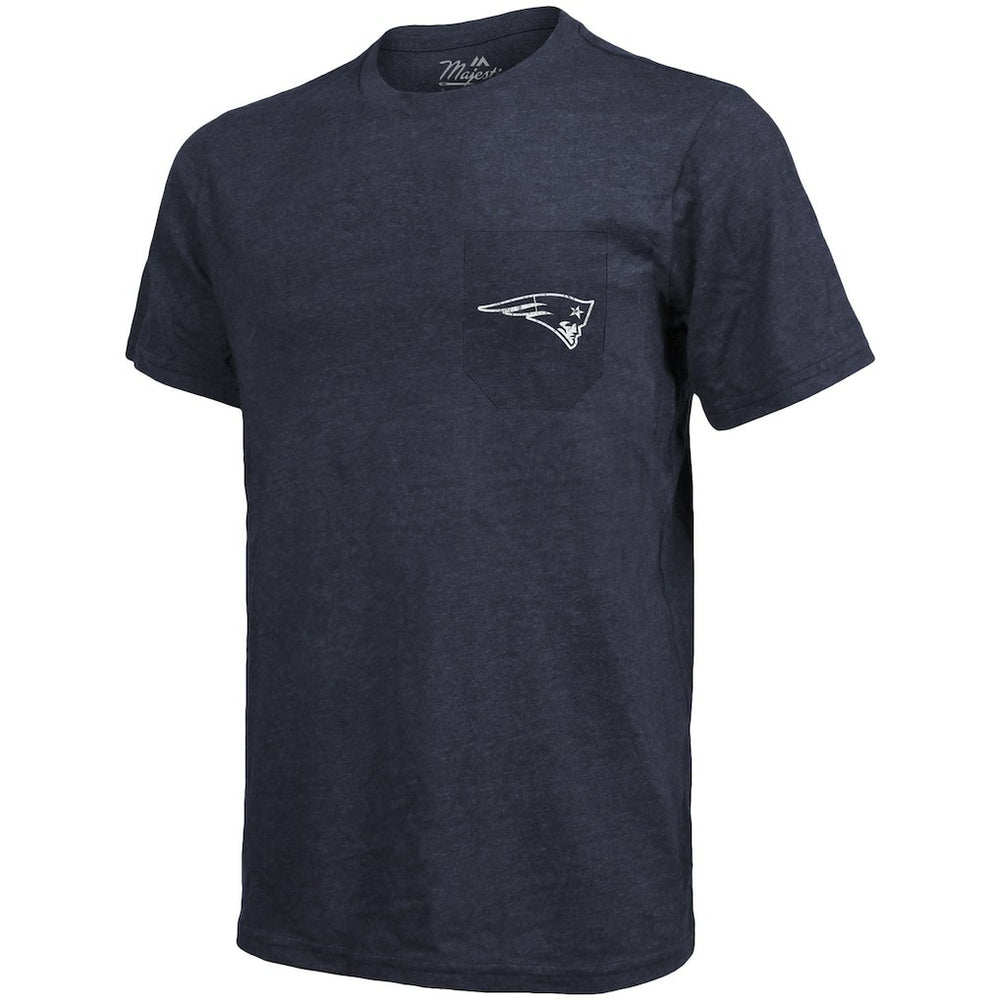 New England Patriots  Majestic Threads Tri-Blend Pocket T-Shirt