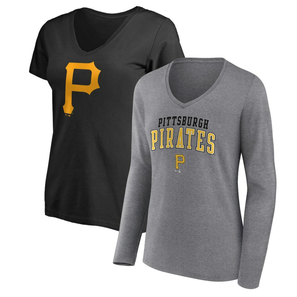 Pittsburgh Pirates Fanatics Women's Short & Long Sleeve T-Shirt Combo Pack | MLB Shop