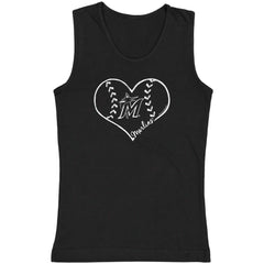 Miami Marlins Soft as a Grape Youth Cotton Tank Top | MLB US