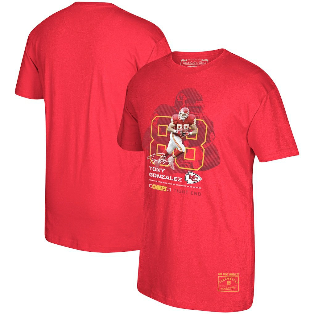 Kansas City Chiefs Mitchell & Ness Tony Gonzalez  Retired Player Graphic T-Shirt