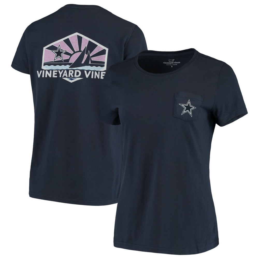 Dallas Cowboys  Vineyard Vines Women's Sunset Sail T-Shirt