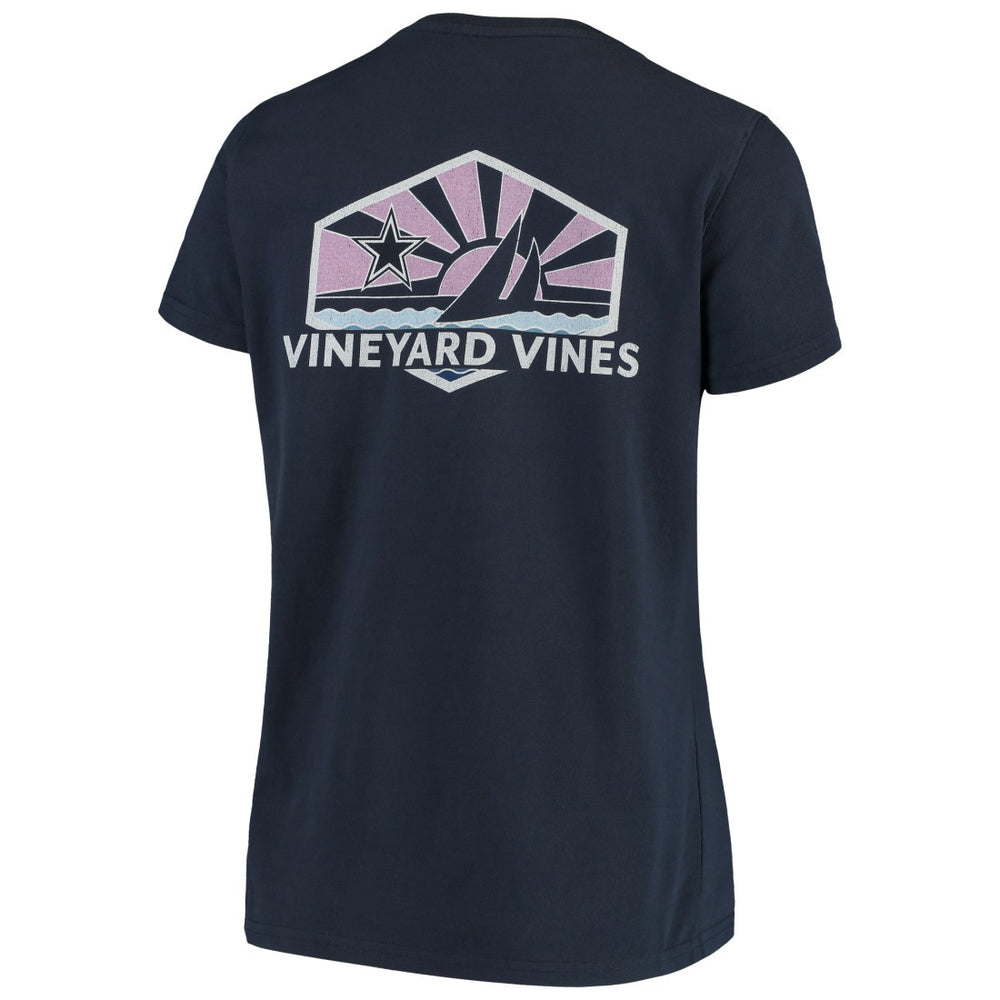 Dallas Cowboys  Vineyard Vines Women's Sunset Sail T-Shirt