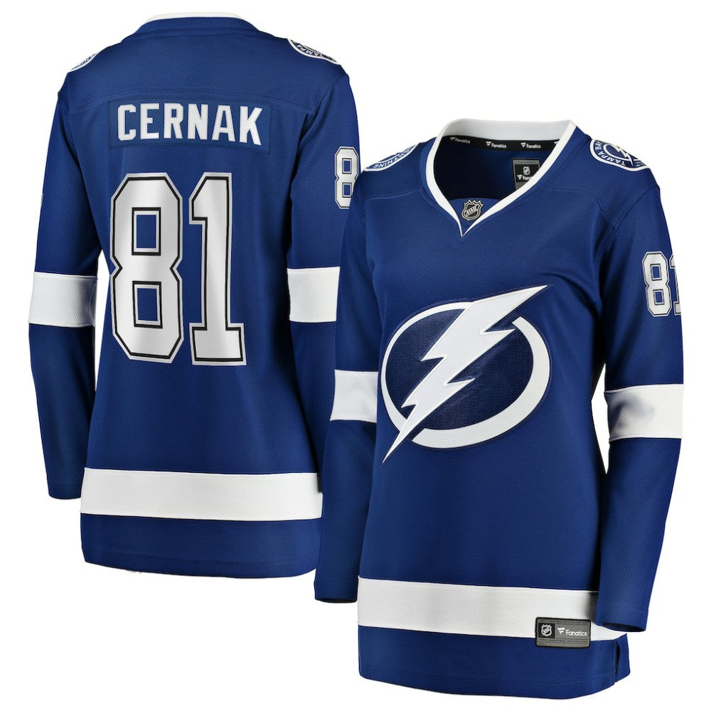 Erik Cernak Tampa Bay Lightning Fanatics Women's Home Breakaway Player Jersey Outlet