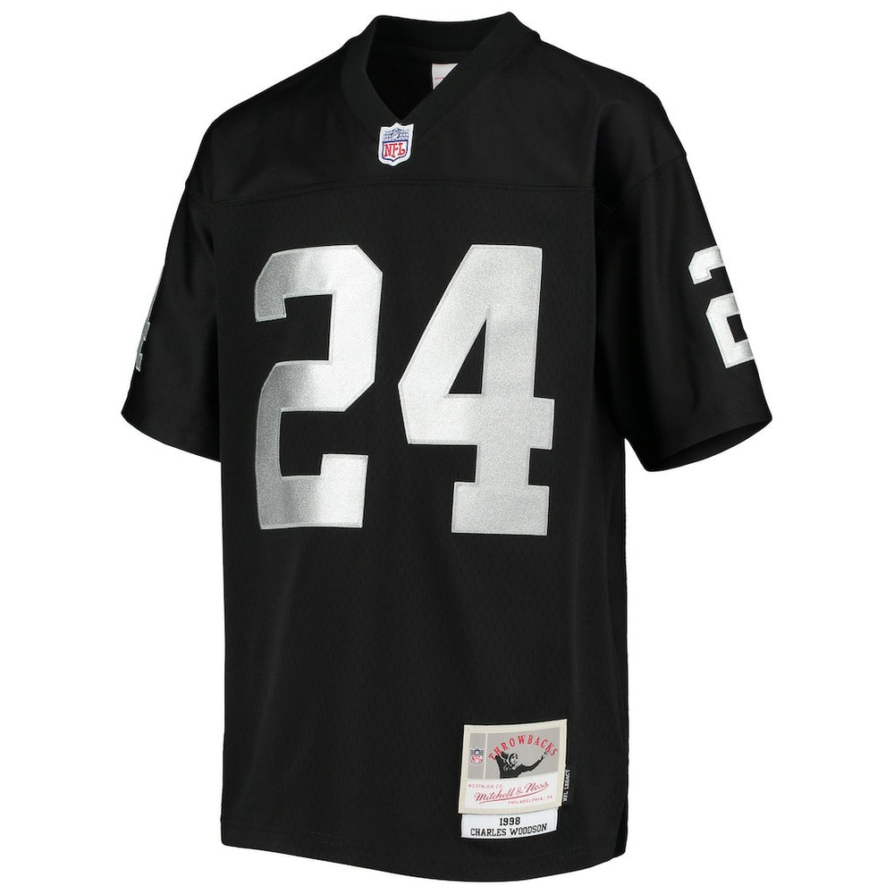 Las Vegas Raiders Mitchell & Ness Charles Woodson  Youth 1998 Legacy Retired Player Jersey