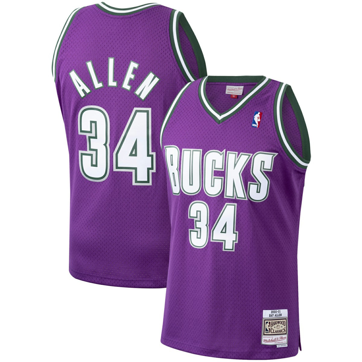 Ray Allen Milwaukee Bucks 2000/01 Hardwood Classics Swingman Jersey Online