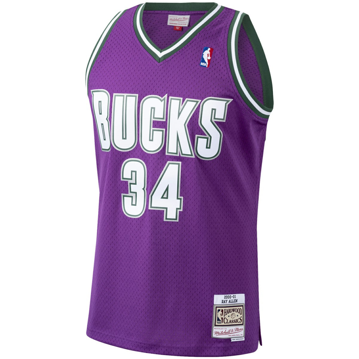 Ray Allen Milwaukee Bucks 2000/01 Hardwood Classics Swingman Jersey Online