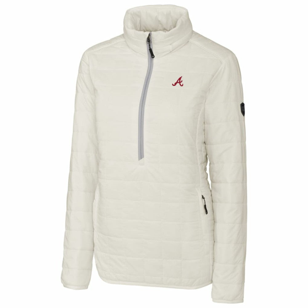 Atlanta Braves Cutter & Buck Women's Rainier Half-Zip Popover Jacket | MLB Online