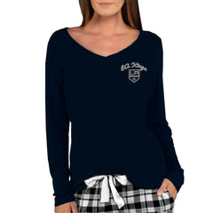Los Angeles Kings Concepts Sport Women's Marathon Knit Long Sleeve V-Neck Top Discount
