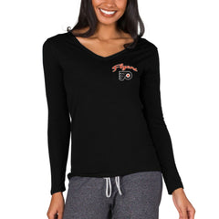 Philadelphia Flyers Concepts Sport Women's Marathon Knit Long Sleeve V-Neck Top On Sale