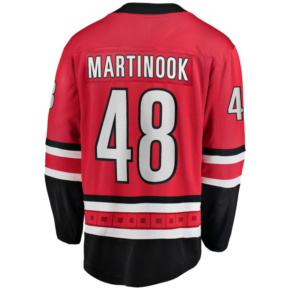 Jordan Martinook Carolina Hurricanes Fanatics Alternate Breakaway Player Jersey Outlet