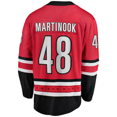 Jordan Martinook Carolina Hurricanes Fanatics Alternate Breakaway Player Jersey Outlet