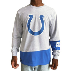 Indianapolis Colts  Refried Apparel Sustainable Upcycled Angle Long Sleeve T-Shirt