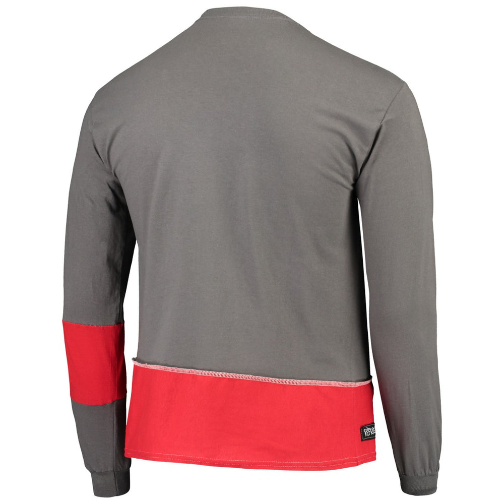 Tampa Bay Buccaneers  Refried Apparel Sustainable Upcycled Angle Long Sleeve T-Shirt