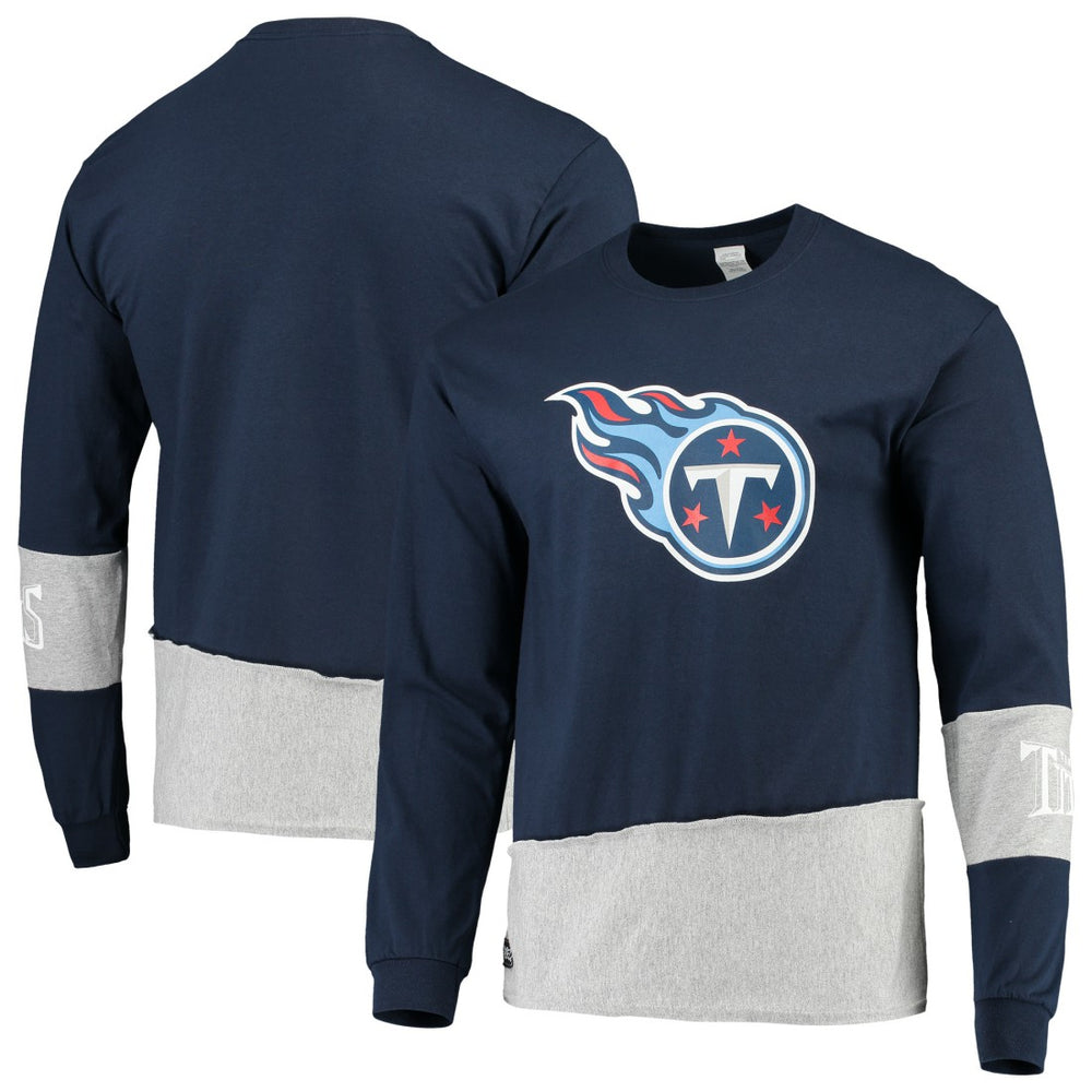 Tennessee Titans  Refried Apparel Sustainable Upcycled Angle Long Sleeve T-Shirt
