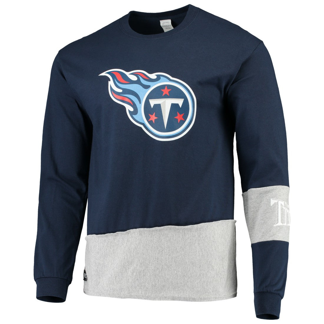 Tennessee Titans  Refried Apparel Sustainable Upcycled Angle Long Sleeve T-Shirt