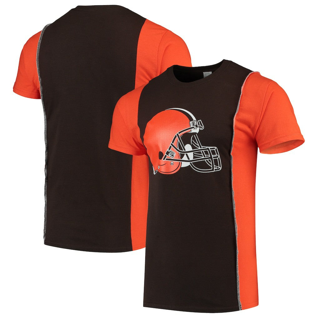 Cleveland Browns  Refried Apparel Sustainable Upcycled Split T-Shirt
