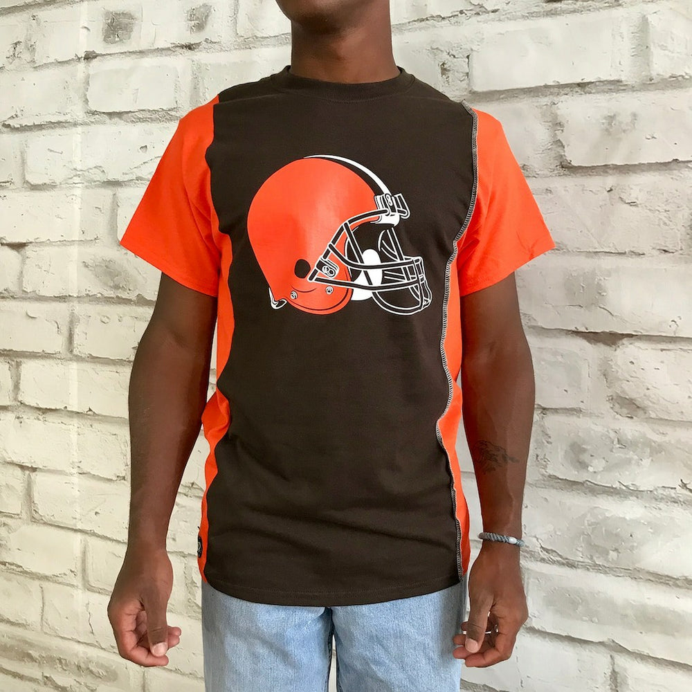 Cleveland Browns  Refried Apparel Sustainable Upcycled Split T-Shirt