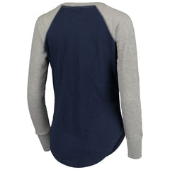 Seattle Seahawks  Touch Women's Waffle Raglan Lightweight Long Sleeve T-Shirt