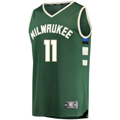 Brook Lopez Milwaukee Bucks Fast Break Replica Player Jersey Green For Sale